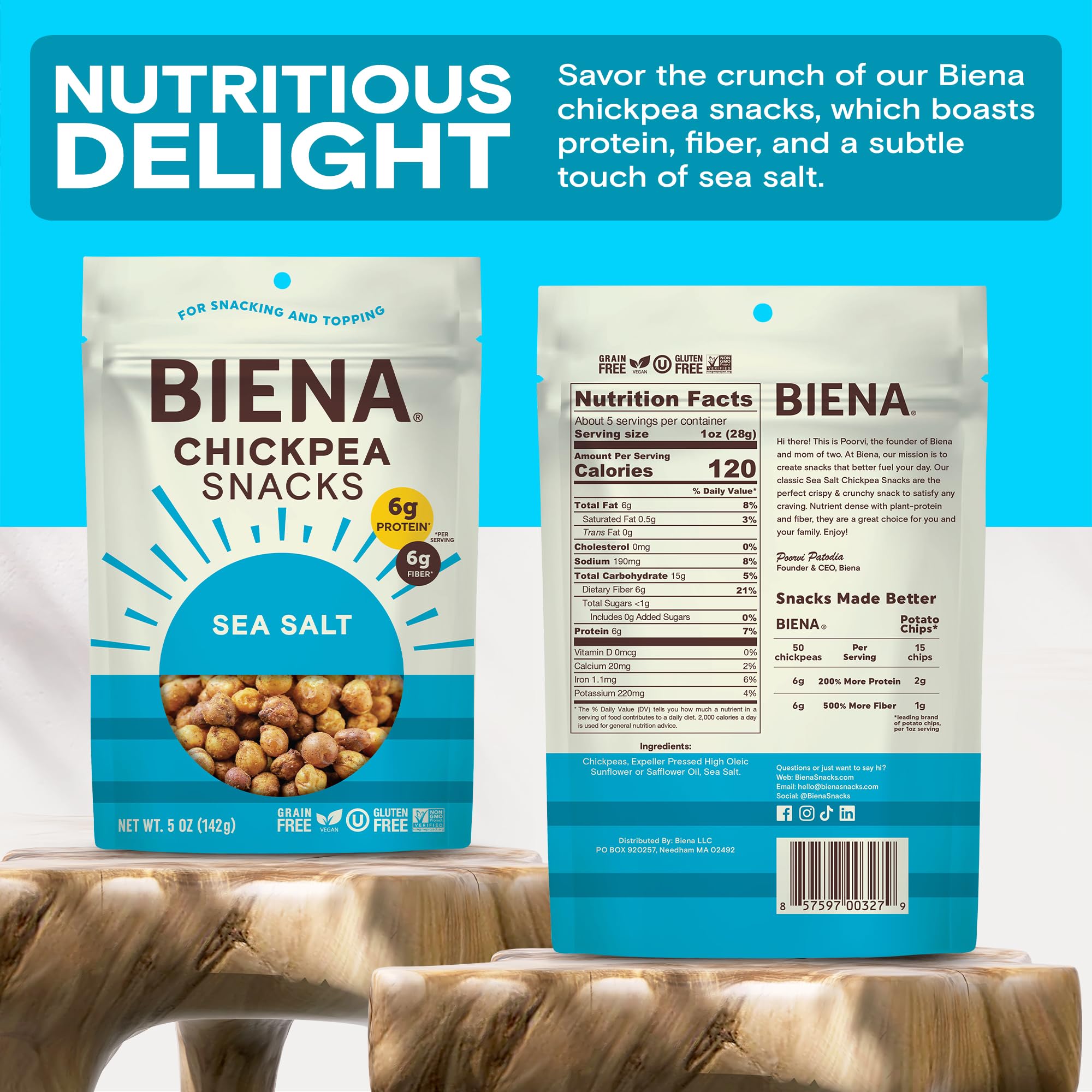 BIENA Chickpea Snacks