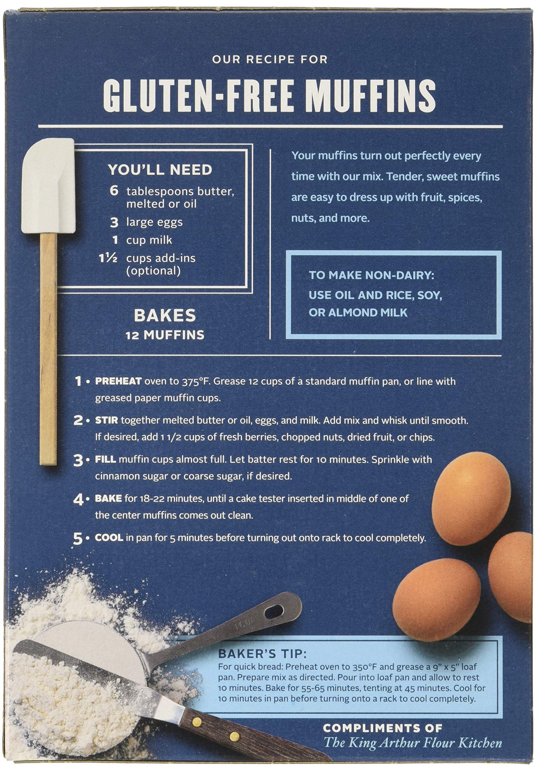 King Arthur, Mix Muffin GF, 16 OZ (Pack of 6)