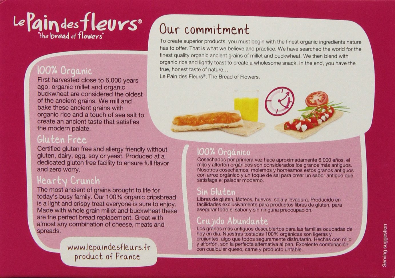 Le Pain des Fleurs Crispbread, 4.4 Ounce