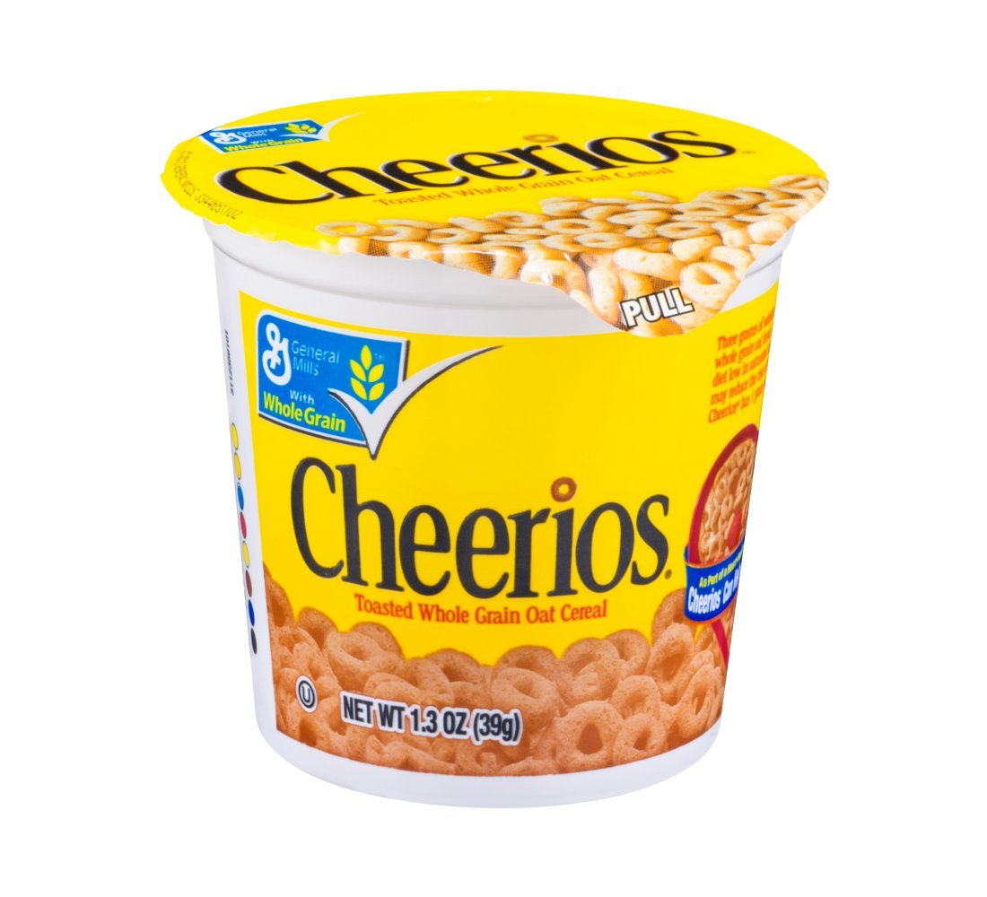 General Mills Cheerios Cereal Cup, 1.3-Ounce (Pack of 6)