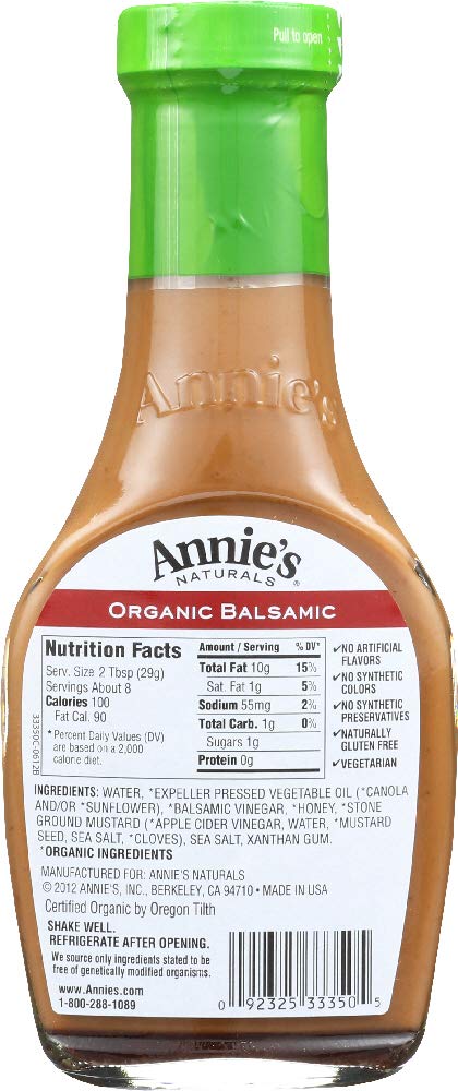 Annie's Naturals Organic Dressing Balsamic Vinaigrette -- 8 fl oz - 2 pc