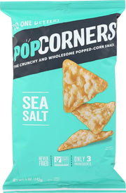 Popcorners All Natural Popped Corn Chips Gluten Free Sea Salt -- 5 oz