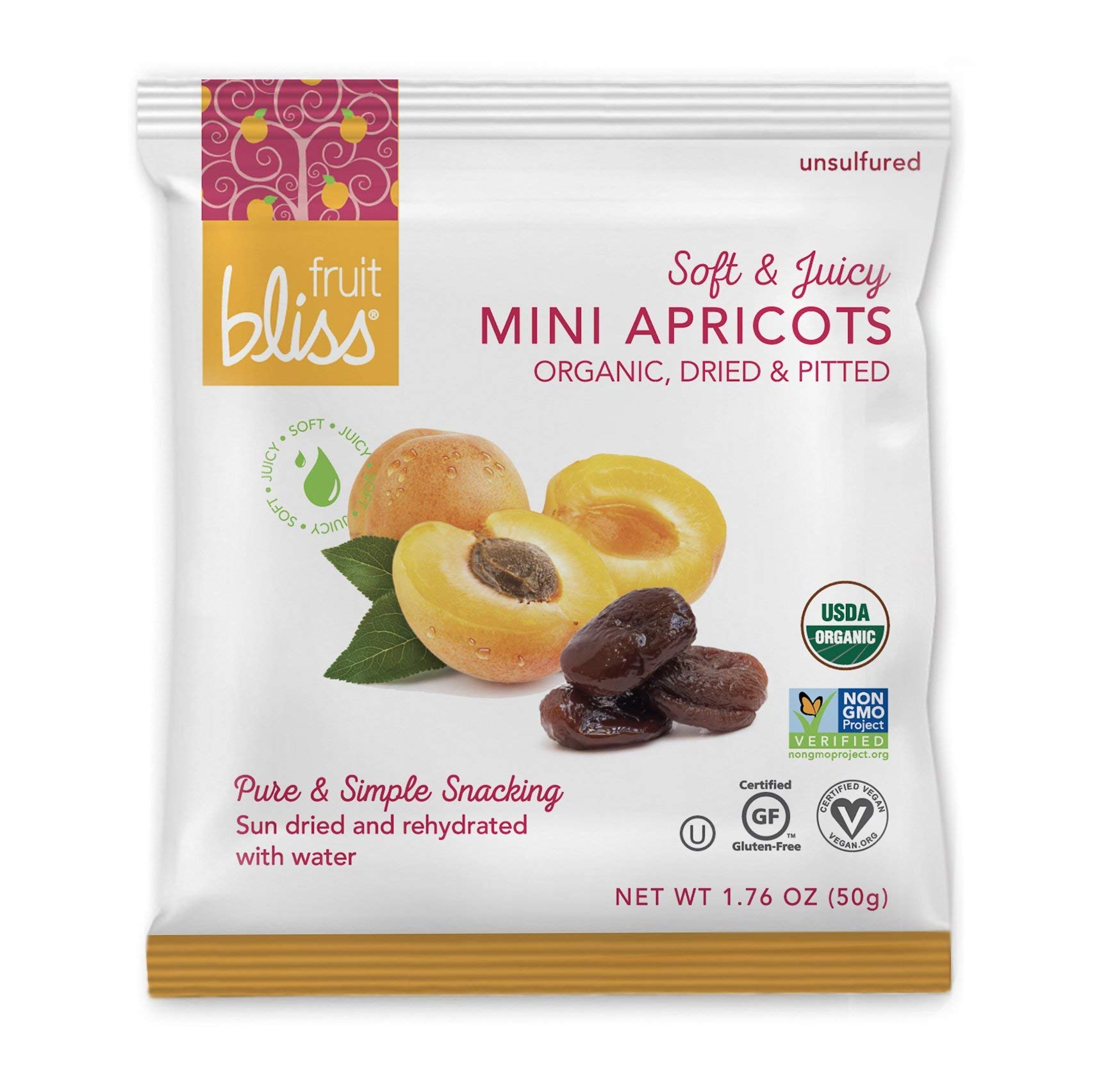 Unsulfured Turkish Apricots - Organic Apricots Dried Fruit Snacks - Healthy Snacks for On the Go & Post Workout Snacks - Non-GMO, Gluten-Free, Dried Apricot Fruit Snacks