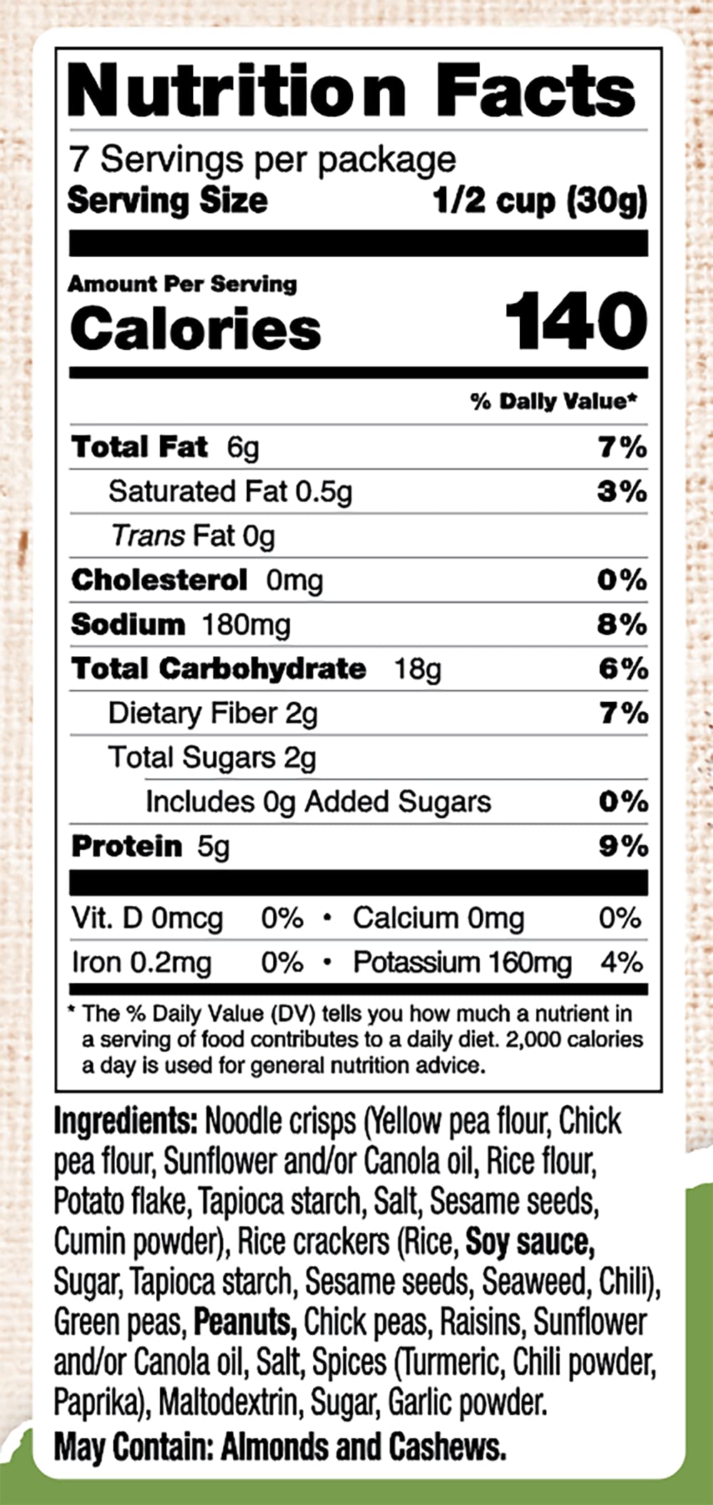 Bhuja Nut Mix, 7-ounce Bags