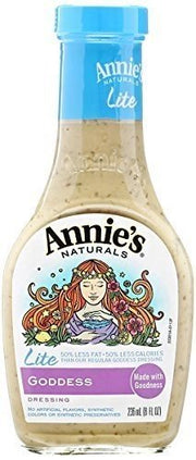 ANNIES HOMEGROWN DRSSNG GODDES LITE, 8 FO, PK- 6