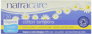 Natracare Tampons Super 20 ct, 6 Boxes, (120 Tampons Total)