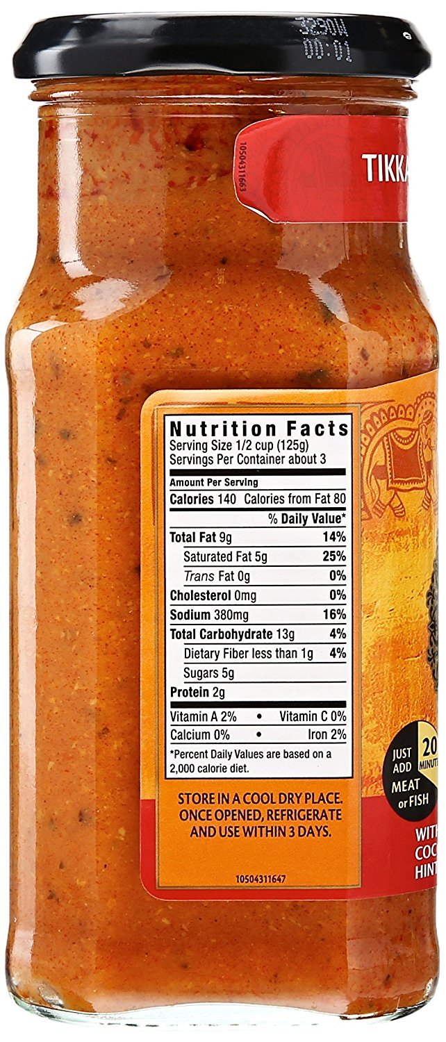 Tikka Masala Indian Cooking Sauce 14.10-Ounce