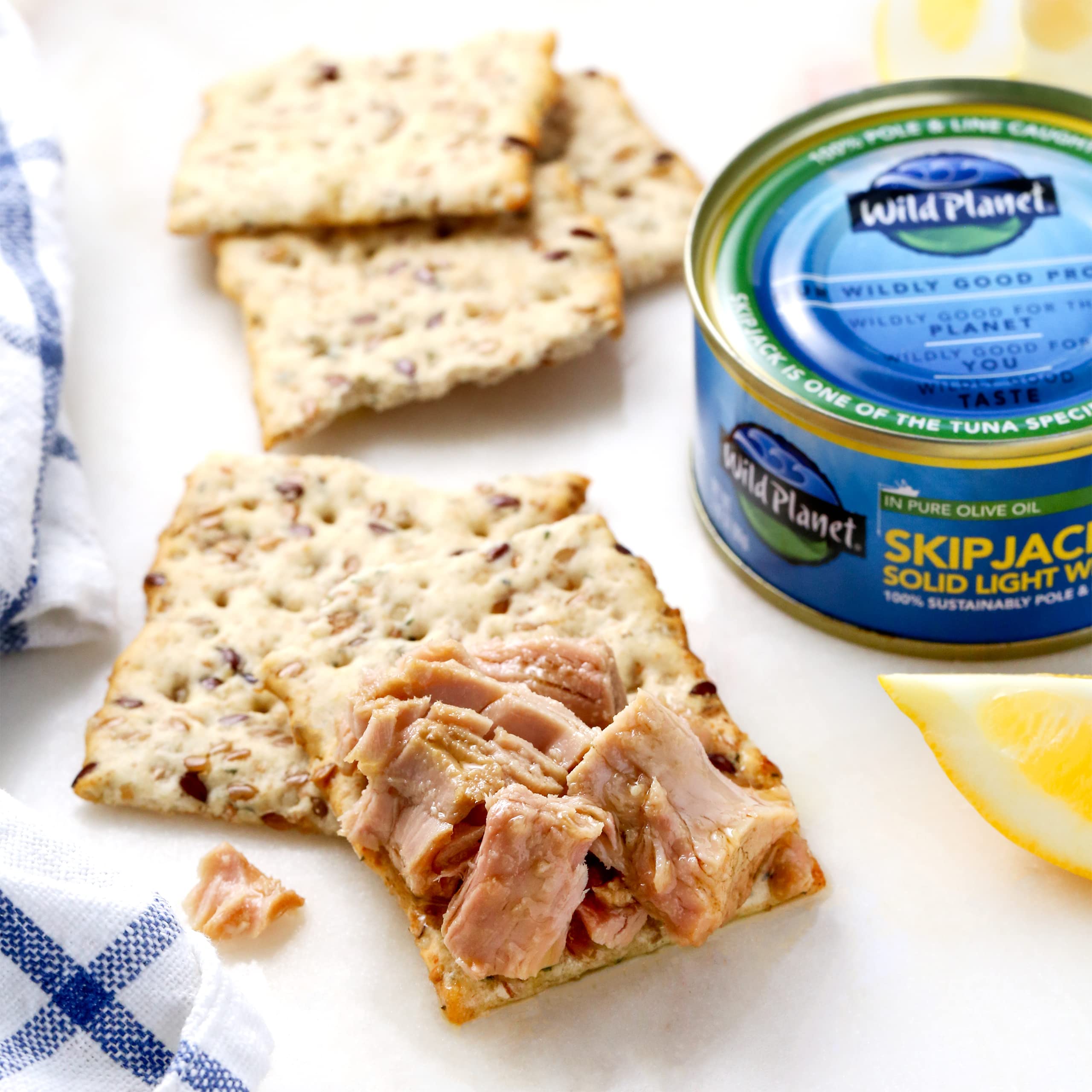 Wild Planet Wild Skipjack Tuna with Dill Pickle Tinned Fish, Canned Tuna, Sustainably Caught