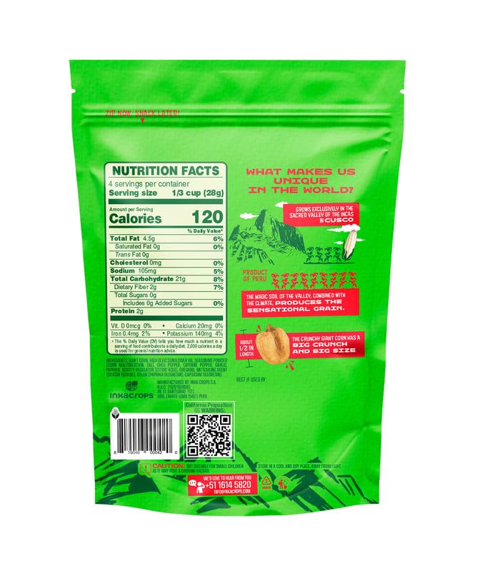 Inka Corn Giant Corn Chile Picante Variation