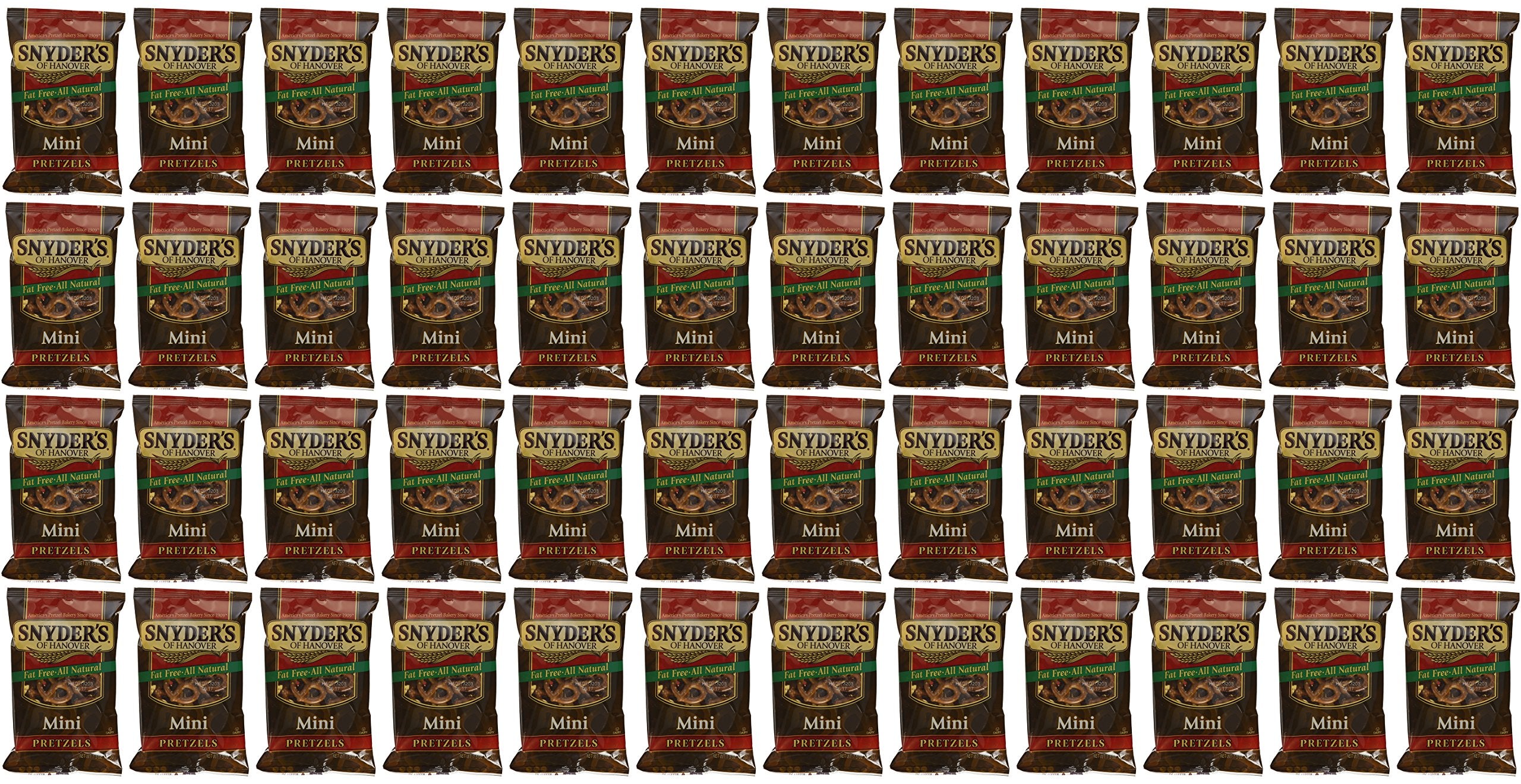 Snyder's of Hanover Mini Pretzels, 1.5 oz bags, 48-Count