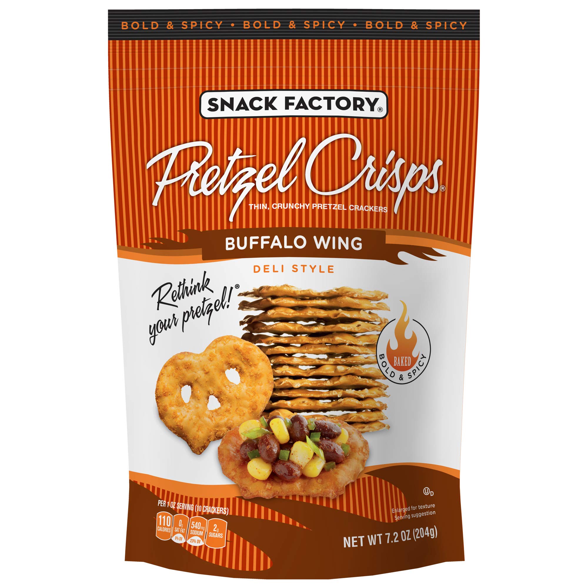 Snack Factory Pretzel Crisps, Original and Everything