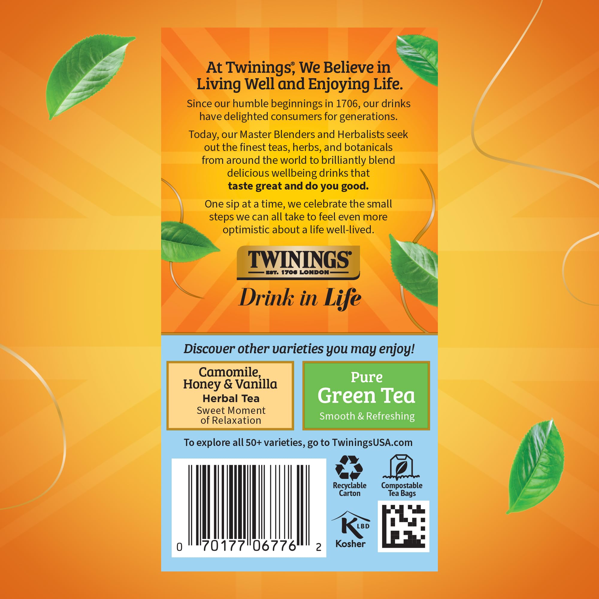 Twinings Earl Grey Black Tea Individually Wrapped Bags
