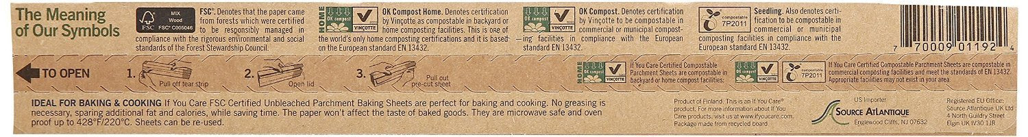 If You Care Parchment Paper Sheets