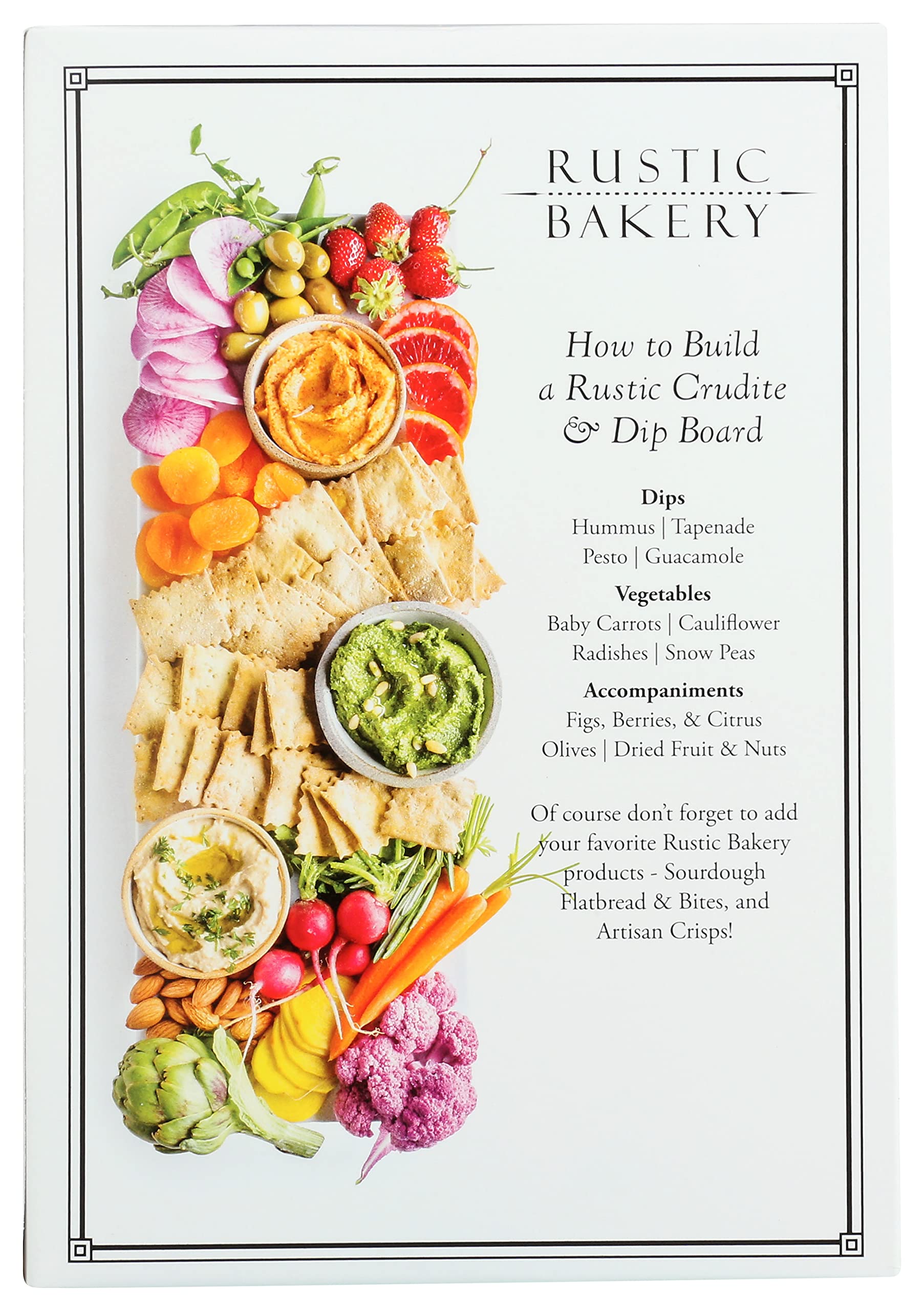 Rustic Bakery Organic Everything Spice Sourdough Flatbread Bites, 4 Oz