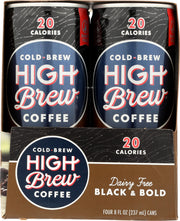 High Brew Coffee Cold-Brew, Black and Bold, 8 fl oz