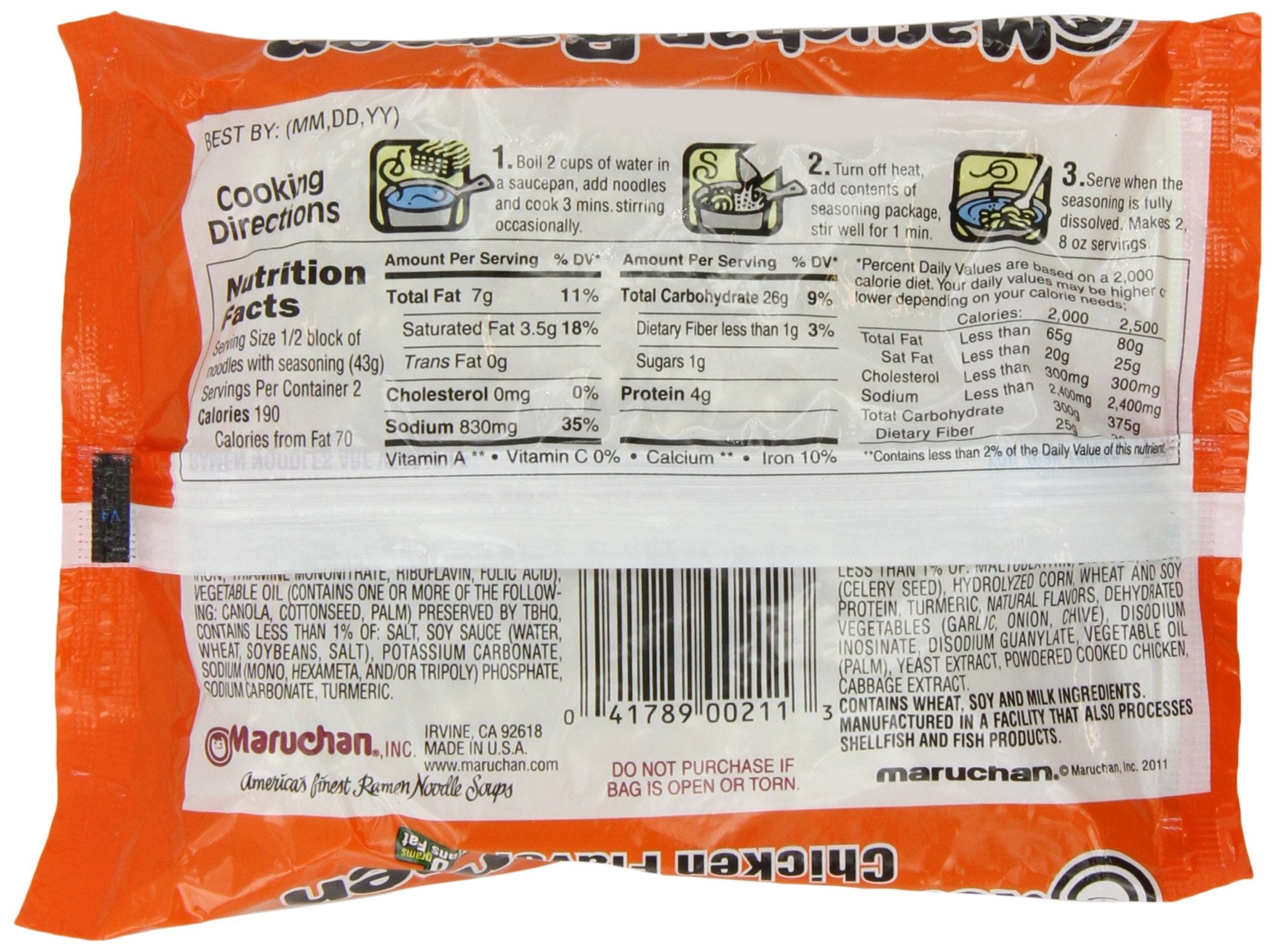 Maruchan Ramen Noodles 3 Oz x Pack of 24