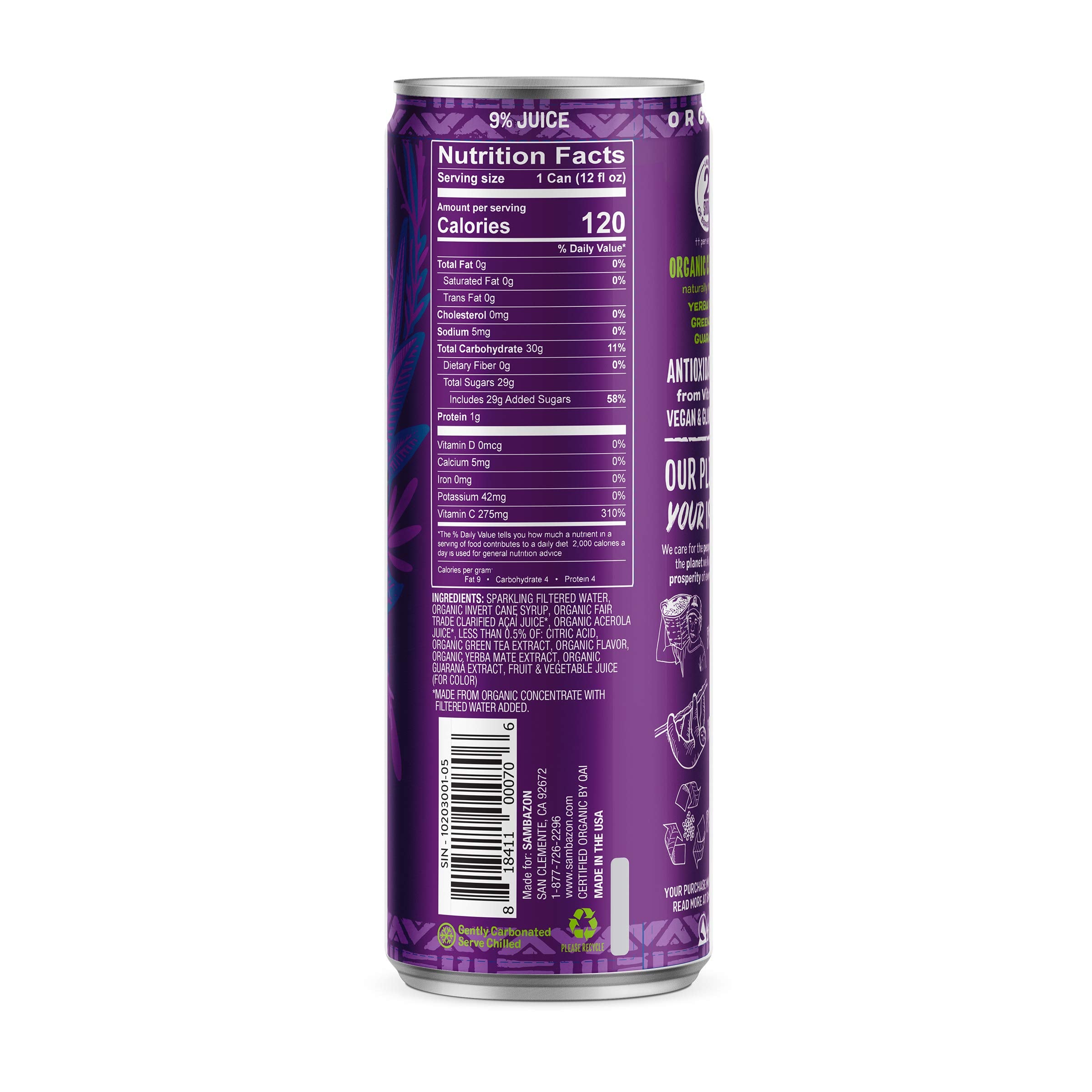 Sambazon Organic Amazon Energy Drink