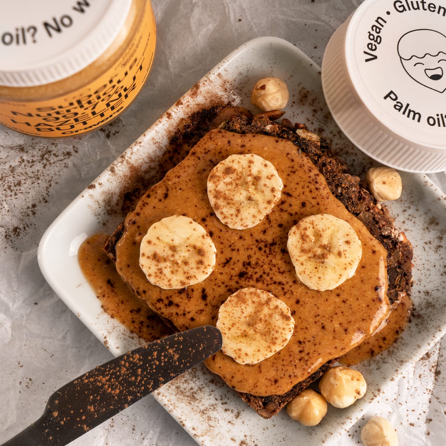 Cravers 100% Hazelnut Butter with No Added Sugar, Sugar-Free, Vegan, Keto Friendly Hazelnut Spread (12oz) - 1 Jar