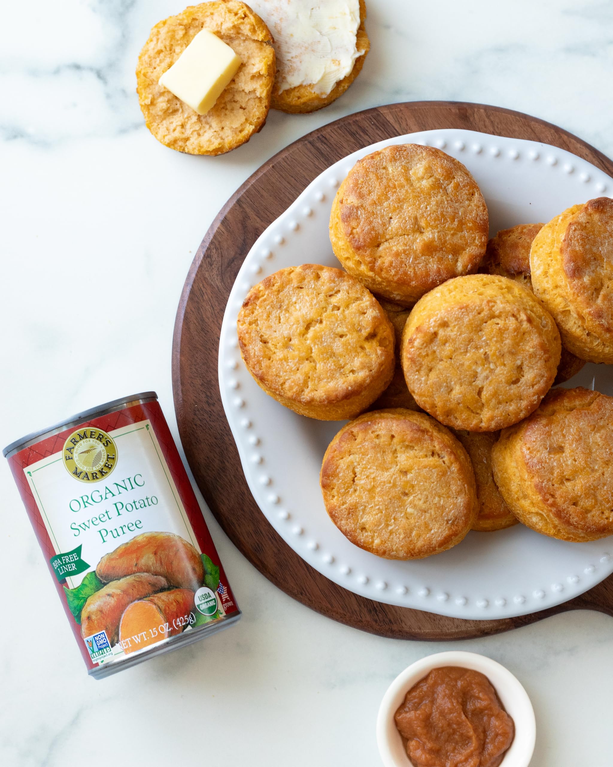 Farmer's Market Organic Sweet Potato Puree, 15-Ounce Cans
