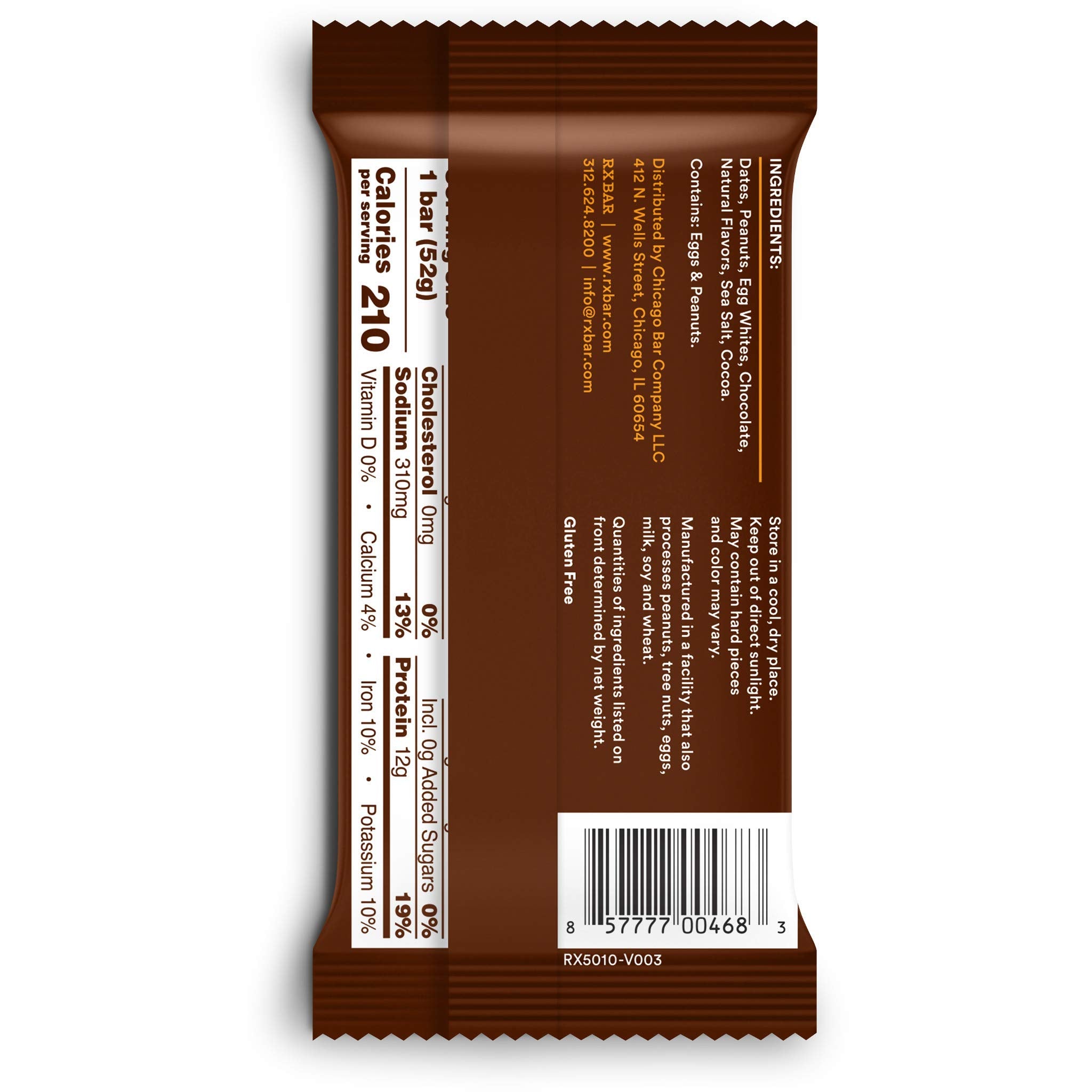 Rxbar Protein Bar Chocolate Peanut Butter, 1.83 Oz