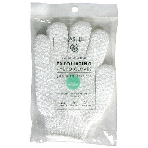 Exfoliating Gloves,White By Earth Therapeutics - Pair, 6 Pack
