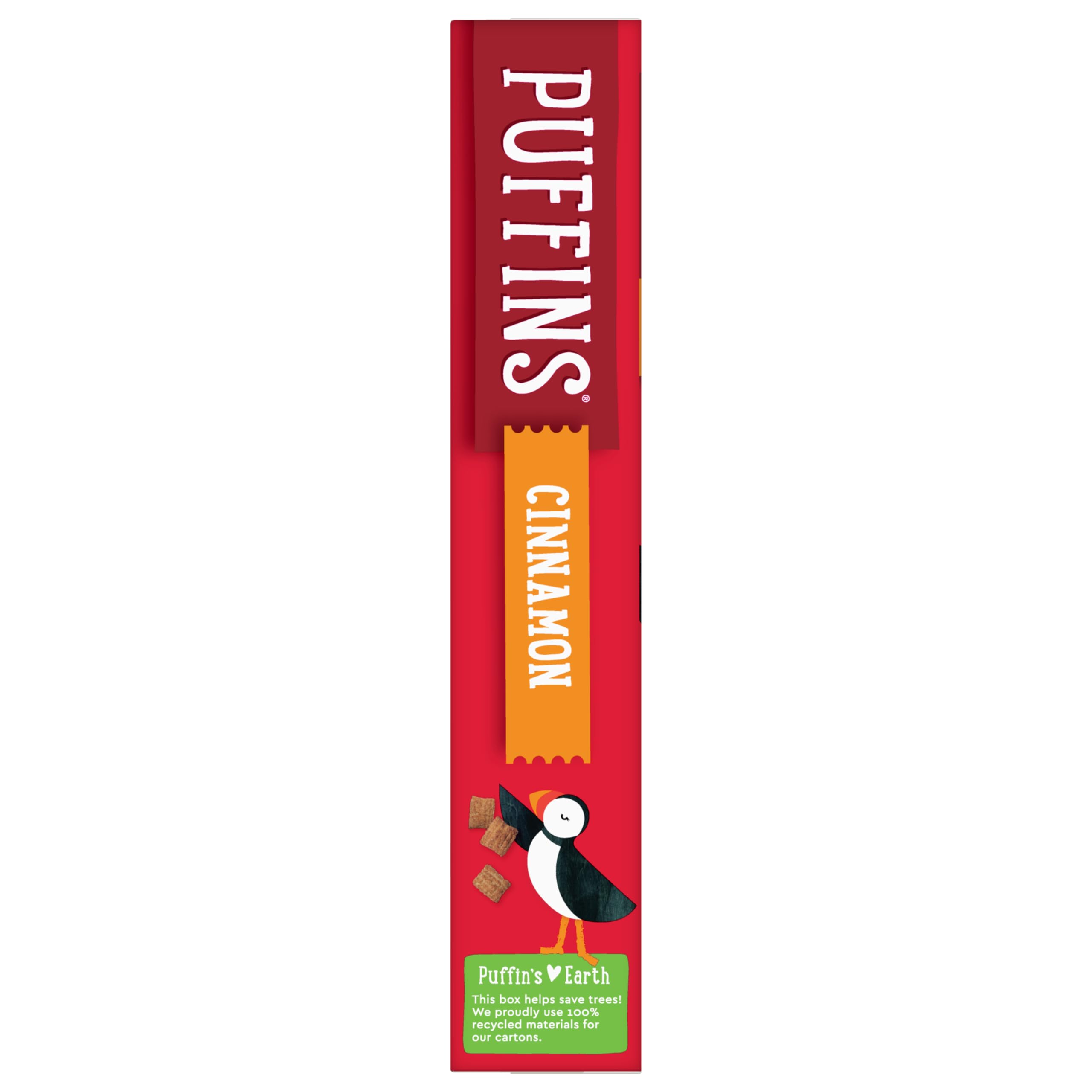 Barbara's Original Puffins Cereal, Puffed Kids Cereal with Corn and Oats, Vegan, Kosher, Non-GMO Project Verified, 10 OZ Box (Pack of 6)
