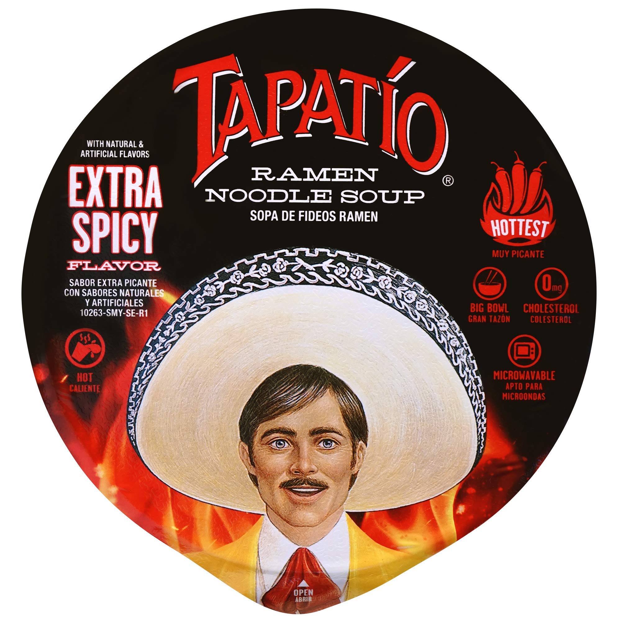 Tapatio Ramen Noodle Bowl 105g, Extra Spicy Flavor (Bulk Case of 6)