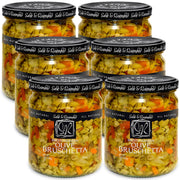 Mediterranean Olive Bruschetta - Gluten-Free Sandwich Spread with Olive Oil for Muffuletta, Sandwiches, Dips, Crackers, Salads, & Appetizers, Kosher - Sable & Rosenfeld