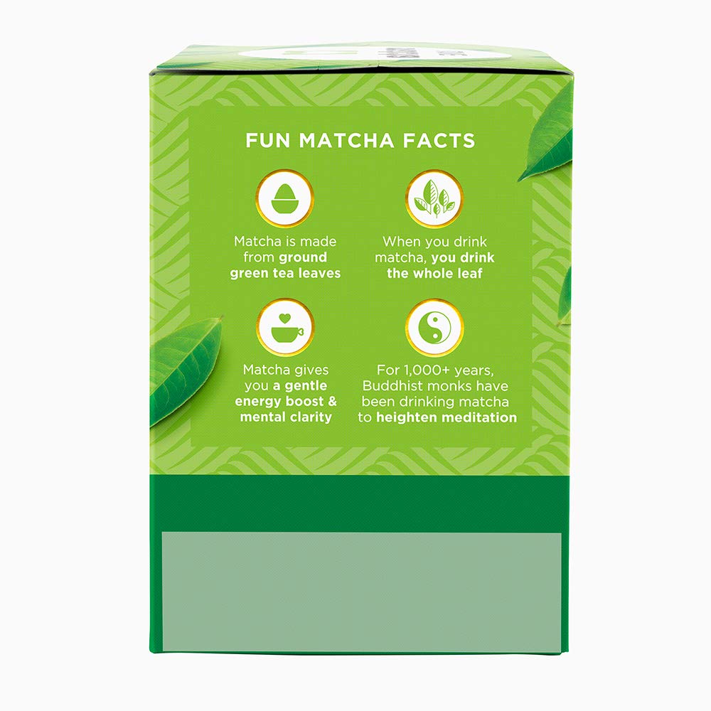 Matcha Love Japanese Matcha + Green Tea, 10 Premium Tea Bags