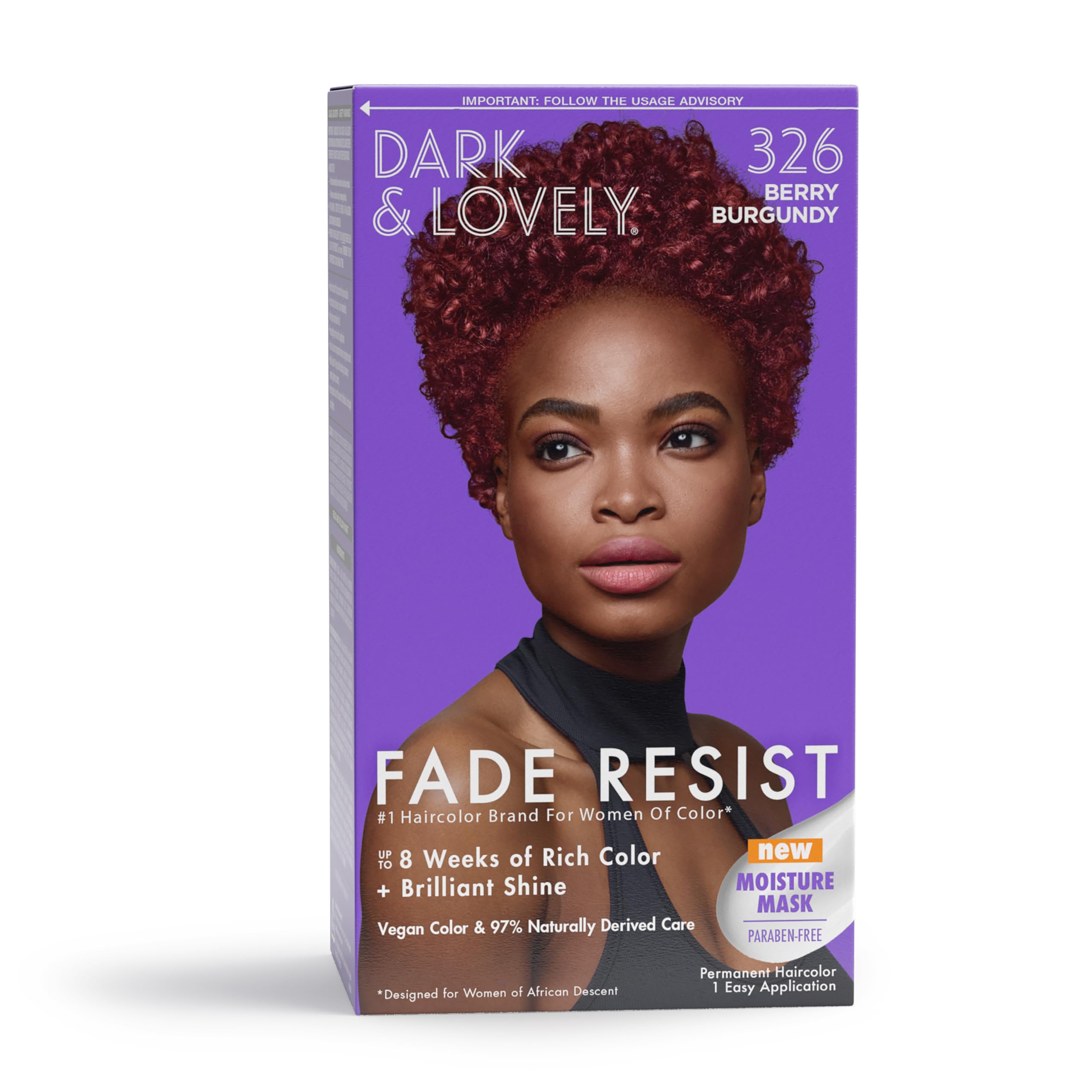 SoftSheen-Carson Dark and Lovely Fade Resist Rich Conditioning Hair Color, Permanent Hair Color, Up To 100 percent Gray Coverage