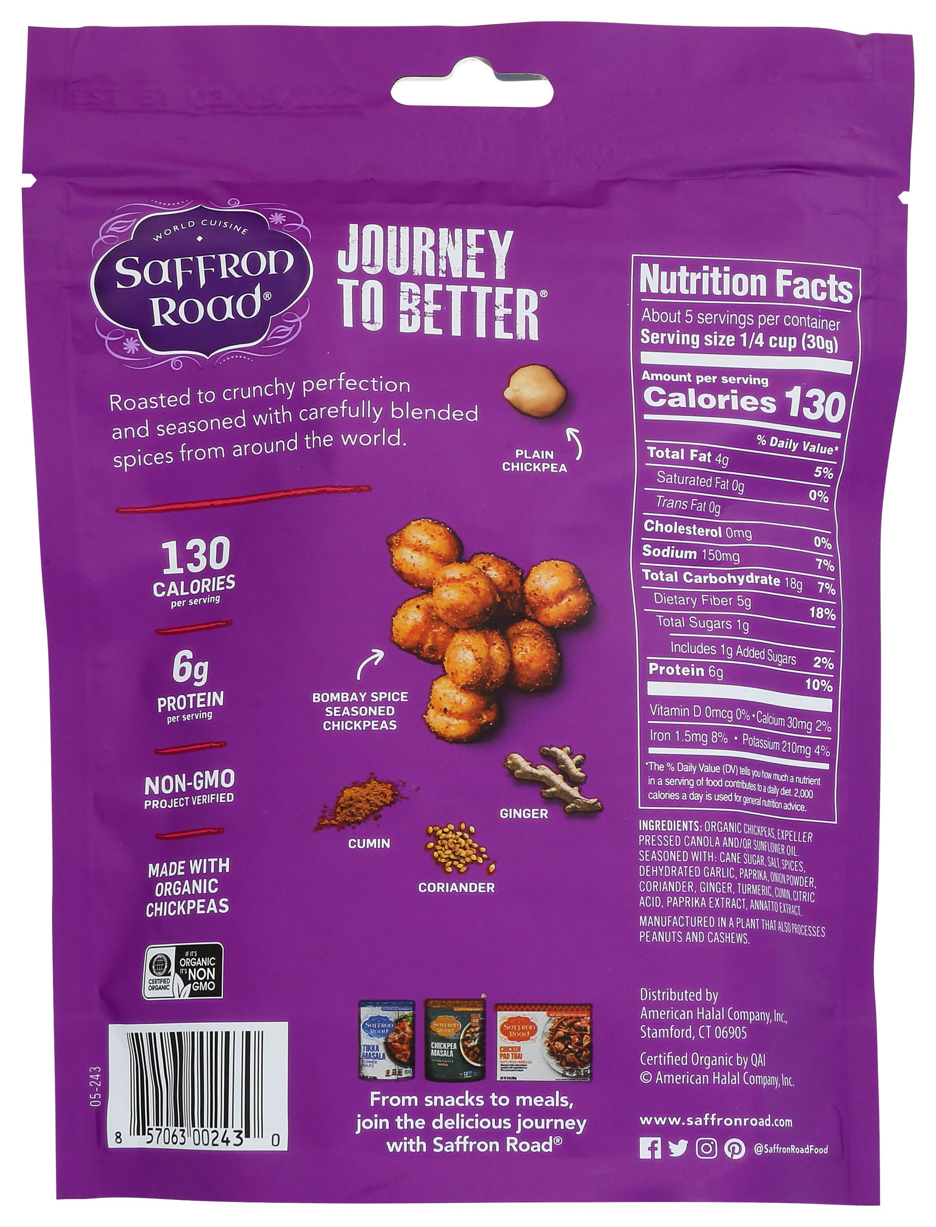 Saffron Road Crunchy Chickpeas
