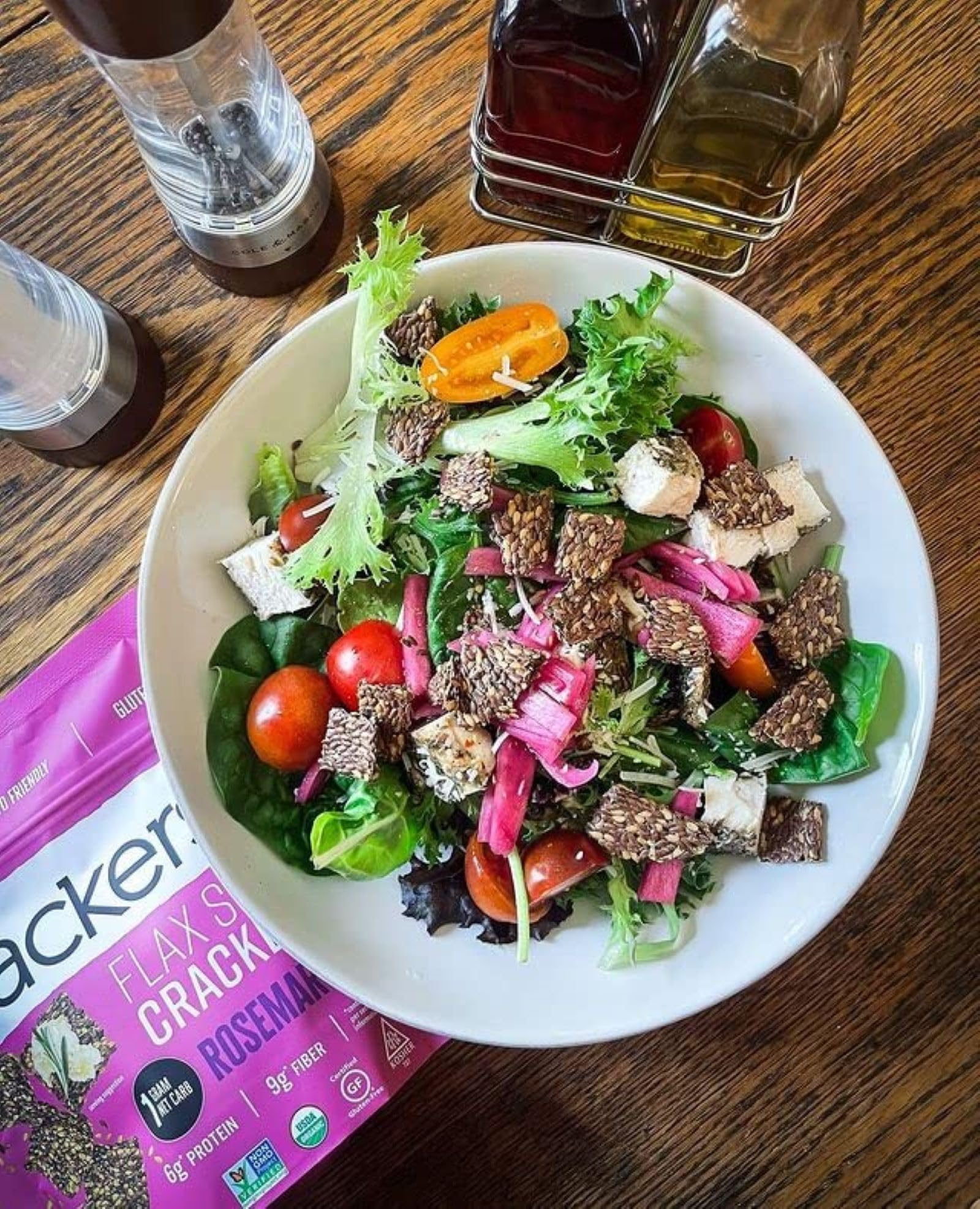 Sea Salt Flaxseed Crackers