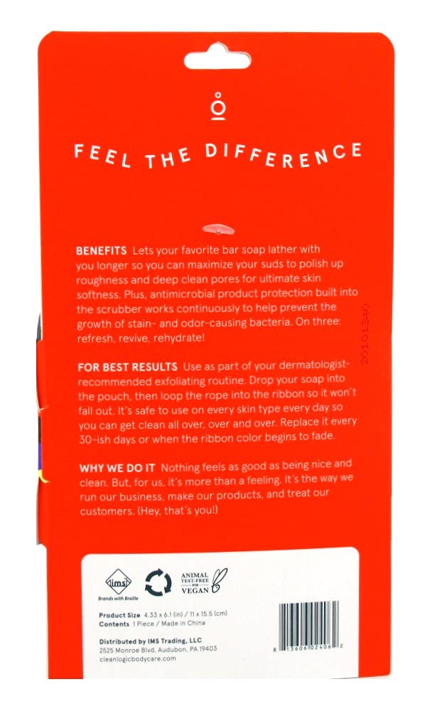 Clean Logic Sport Exfoliating Soap Saver (Pack of 3)