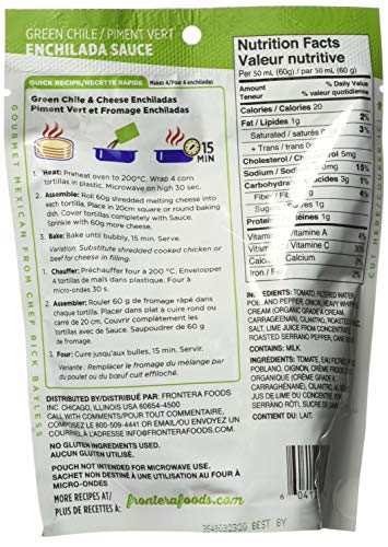 Frontera Green Chili Enchilada Sauce, 8 oz
