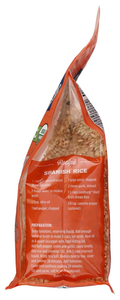 Lundberg, Organic, Brown Short Grain Rice, 32 oz(Pack of 3)