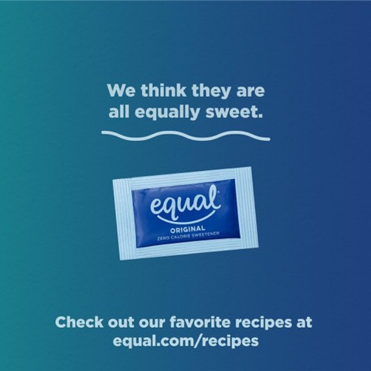 EQUAL 0 Calorie Sweetener, Sugar Substitute, Zero Calorie Sugar Alternative Sweetener Packets, Sugar Alternative, 500 Count