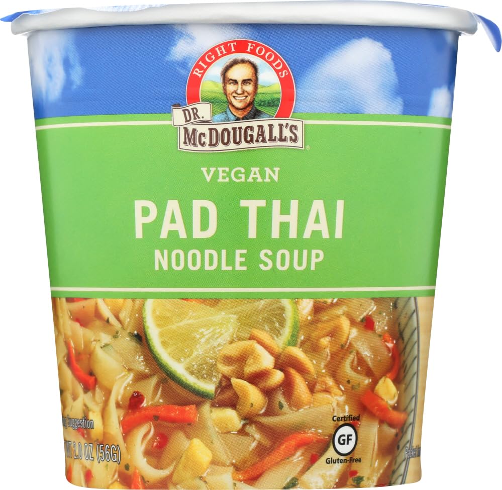 Dr. McDougall's Big Cup Vegan Soup Pad Thai Noodle -- 2 oz - 2 pc