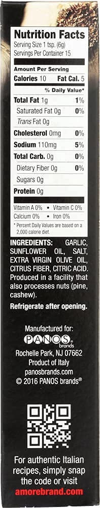 Amore Italian Garlic Paste - 3.2 oz