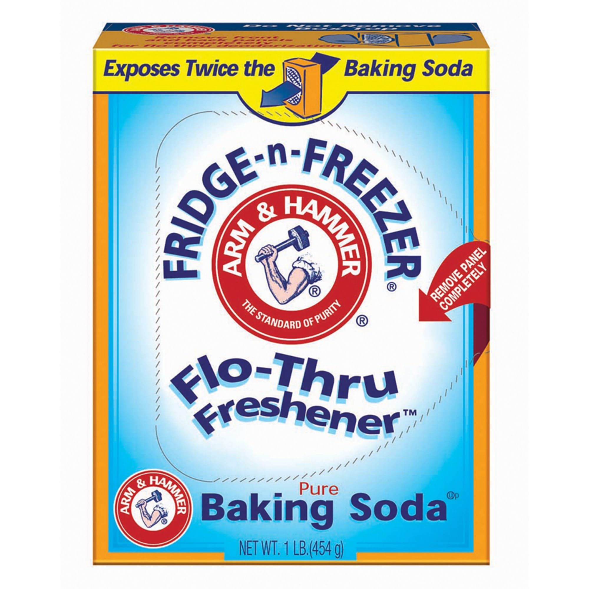 Arm & Hammer Fridge-N-Freezer Baking Soda Odor Absorber, 14 Ounces (Pack of 6)