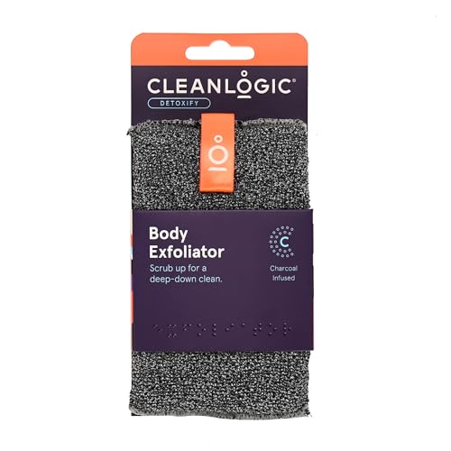 Cleanlogic Detox Purifying Charcoal Body Scrubber (Pack of 1)