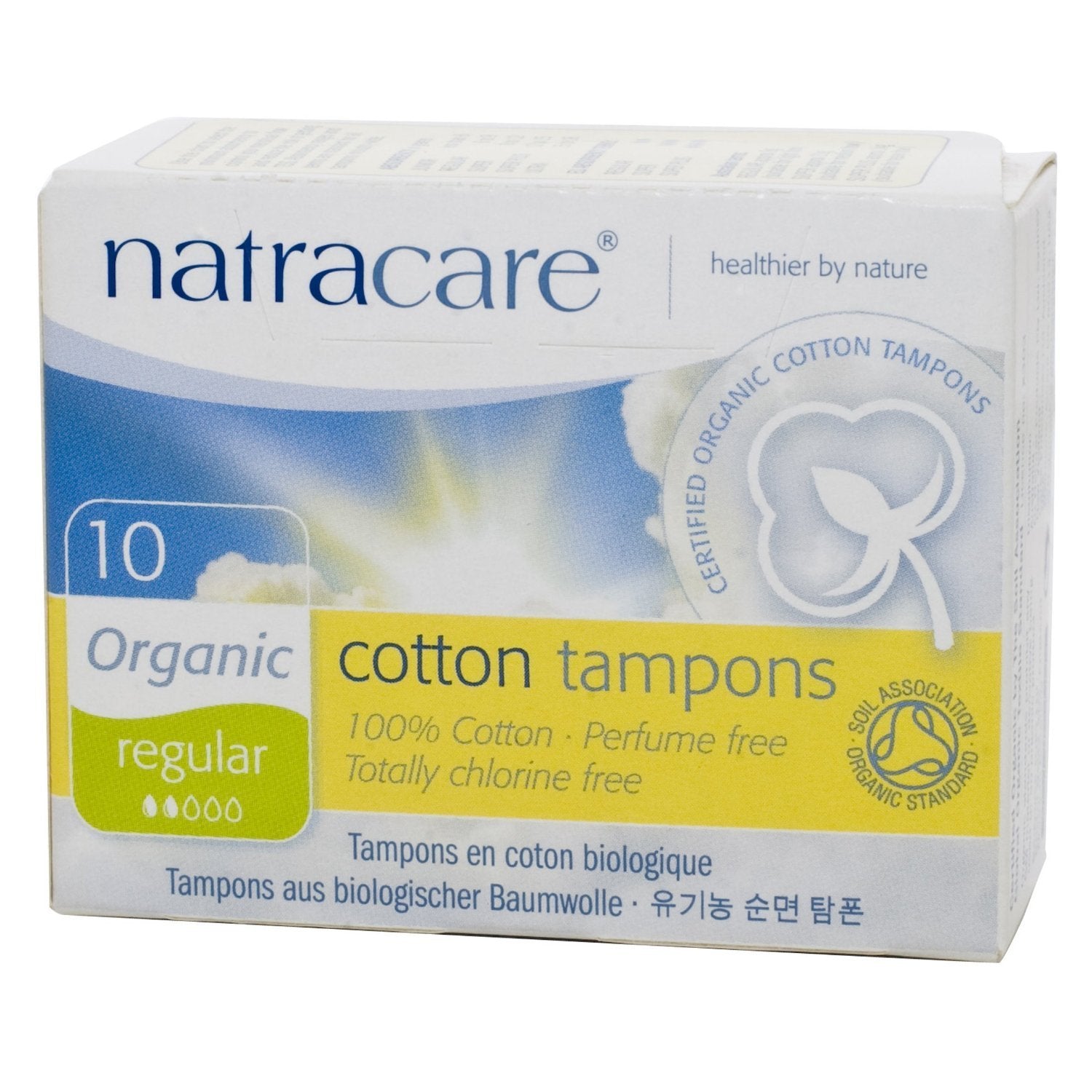 Natracare Tampons, Regular, 2 Packs of 10