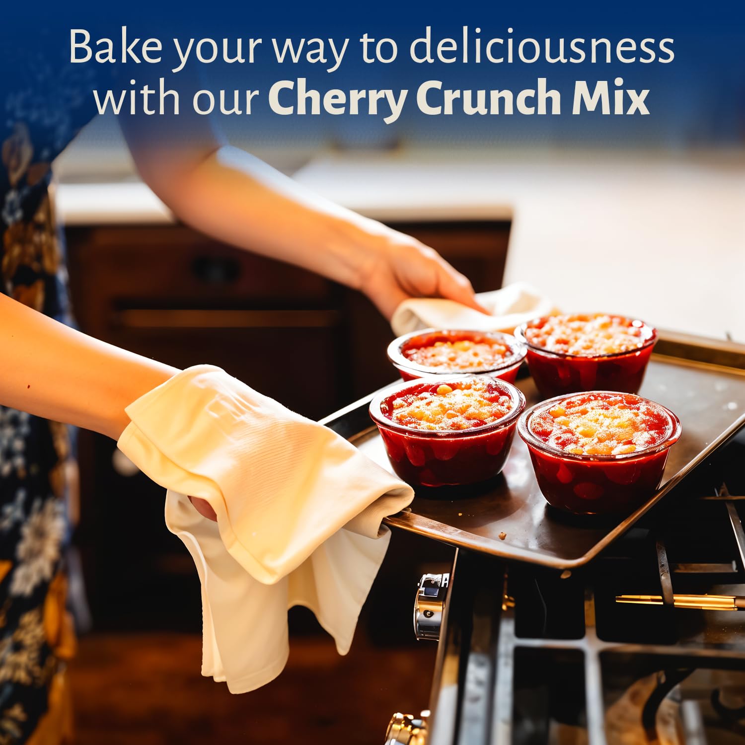 Calhoun Bend Mill Cherry Crunch Mix | Sweet and Crunchy Topping | Perfect for Deep Dish Desserts with Cherries or Your Favorite Fruit | Ideal for Gourmet Baking and Dessert Delights - 8 Oz (Pack of 6)