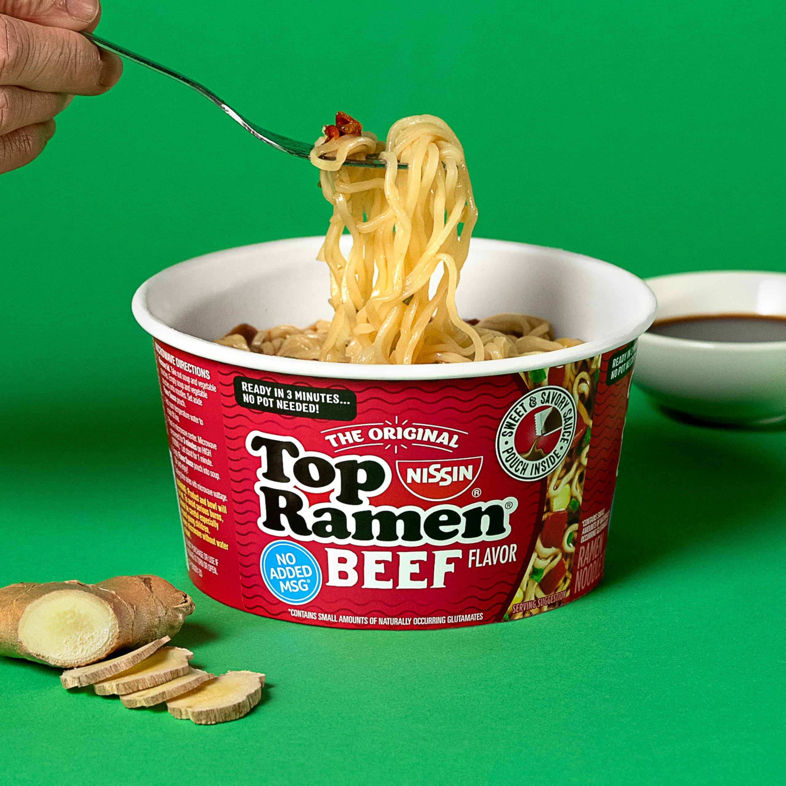 Nissin Top Ramen Noodle Soup, Soy Sauce