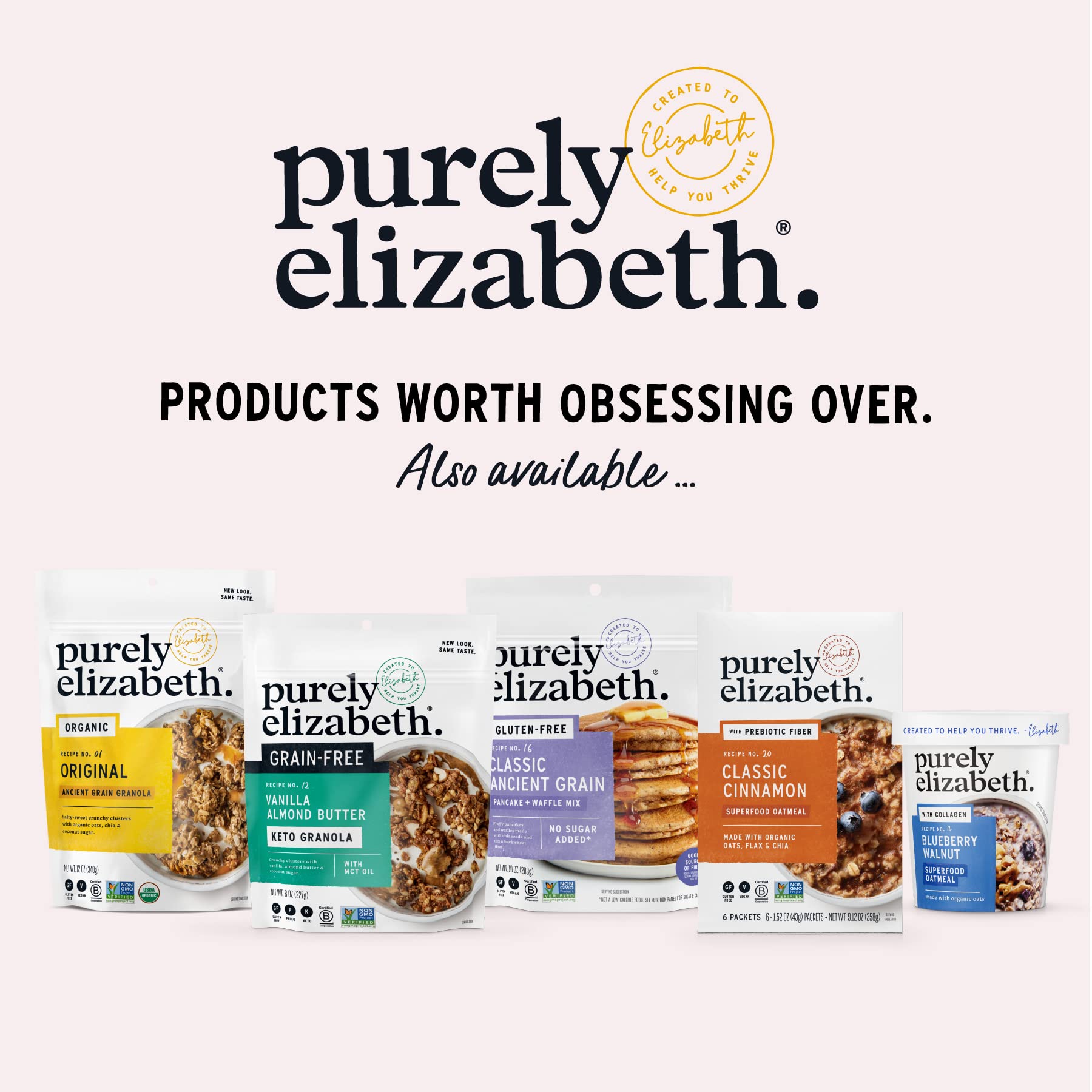 Purely Elizabeth Organic Made with Ancient Grains, Gluten-Free, Non-GMO
