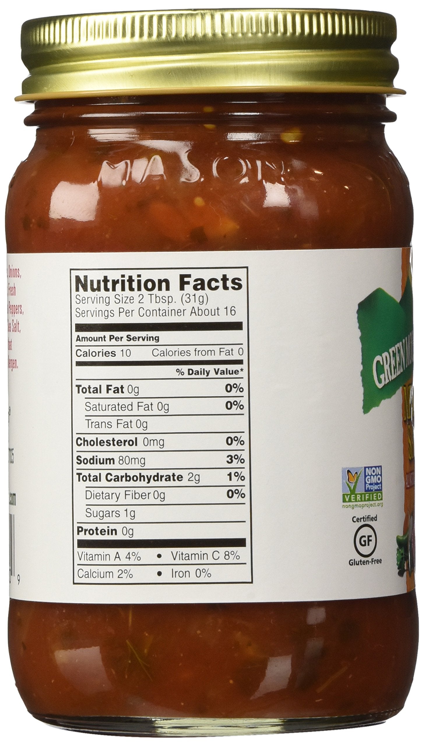 Green Mountain Gringo Salsa, Medium, 16 Oz (Pack of 2)