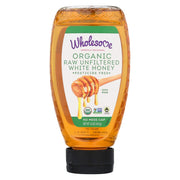 WHOLESOME SWEETENERS, HONEY, OG2, WHITE, UNFL, SQZ, Pack of 6, Size 16 OZ - No Artificial Ingredients Gluten Free GMO Free Kosher 95%+ Organic