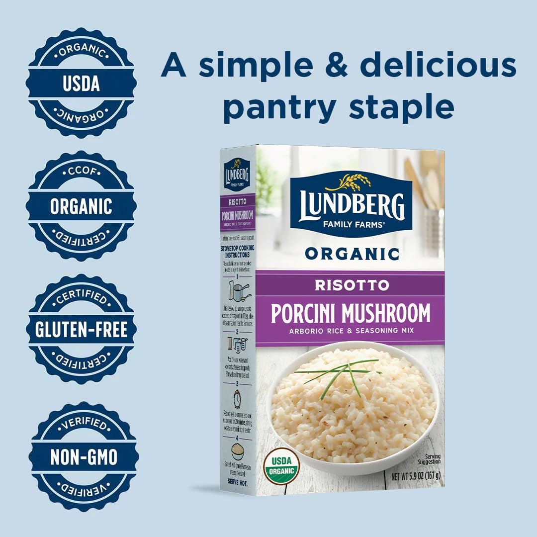 Lundberg Family Farms, Risotto Porcini with Wild Porcini