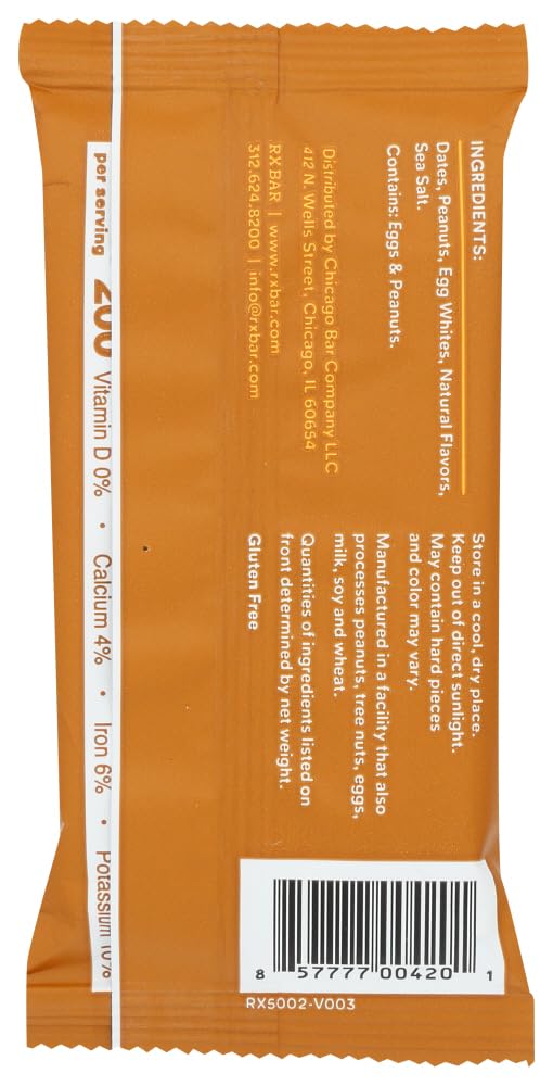 RxBar - Protein Bar - Peanut Butter - Case of 12 - 1.83 oz.