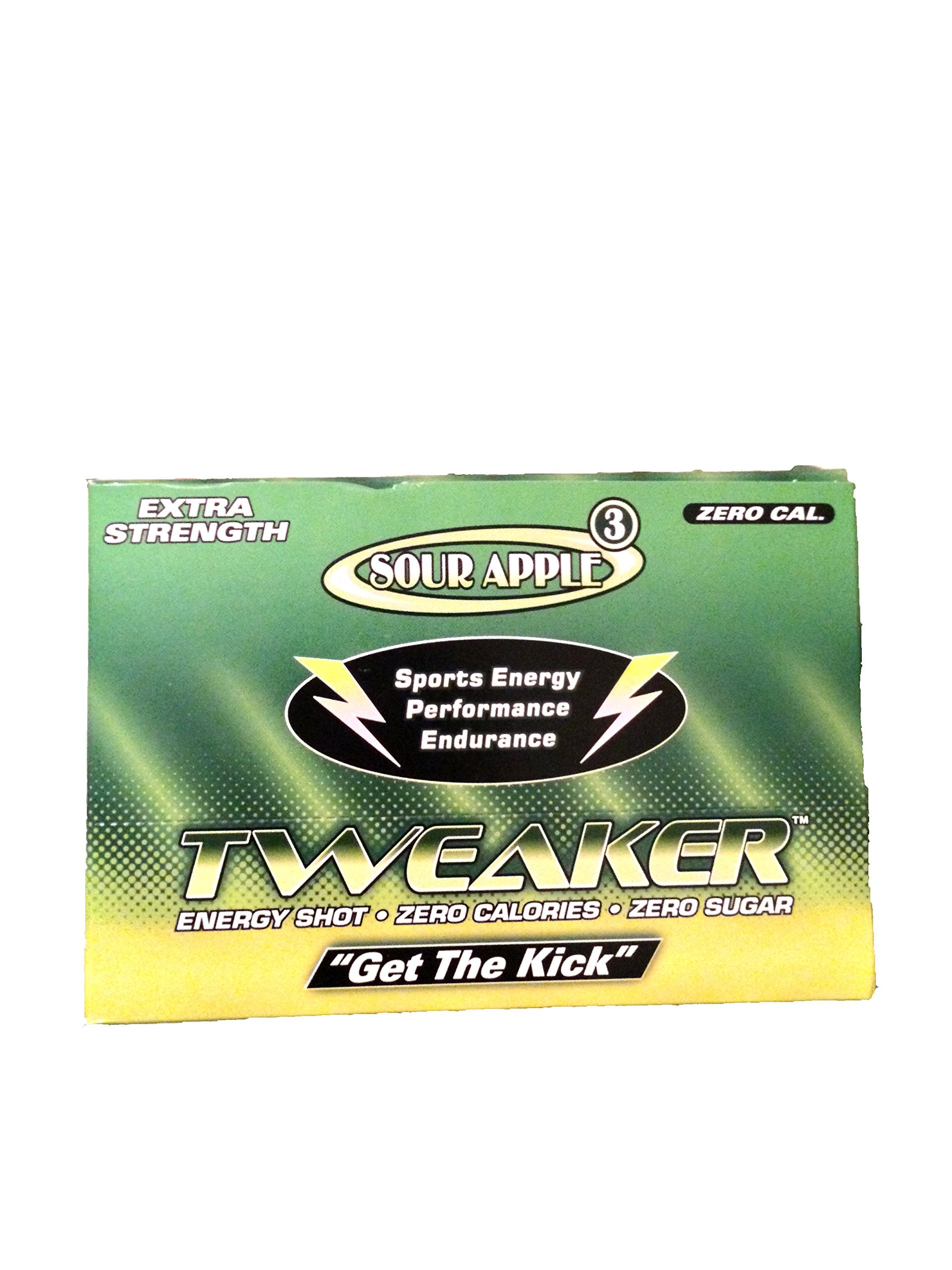 Tweaker Extreme Energy Drinks - Extra Strenth - Sour Apple (12 Pack)