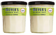 Mrs. Meyer's Clean Day Scented Soy Candle, Lemon Verbena Scent, 7.2 ounce candle